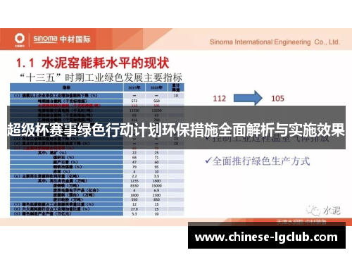 超级杯赛事绿色行动计划环保措施全面解析与实施效果